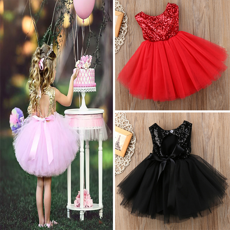 

Back Hollow Out Little Girls Dresses Fashion Patchwork Online Shopping Princess Tulle Sequin Prom Dress 18032401, Pink