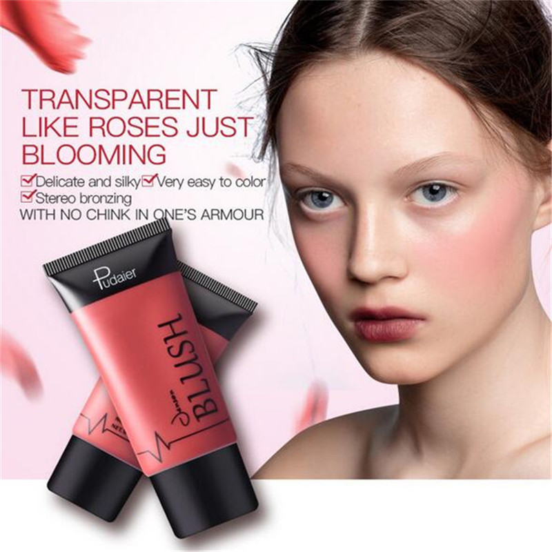 

Pudaier liquid blush Moisturizer blusher Pink face cream blushes waterproof Makeup cream Easy to Wear DHL free shipping, As picture showed