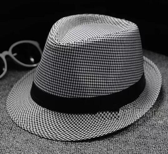 

Men Women Soft Fedora Panama Hats Cotton/Linen Straw Caps Outdoor Stingy Brim Hats Spring Summer Beach sun caps 56-58cm 28 Colors, Multi