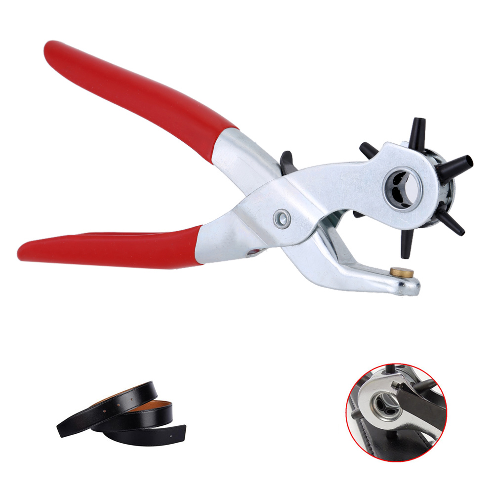 

Freeshipping Hole Punching Machine 9'' Punch Plier Round Hole Perforator Tool Make Hole Puncher for Watchband Cards Leather Belt