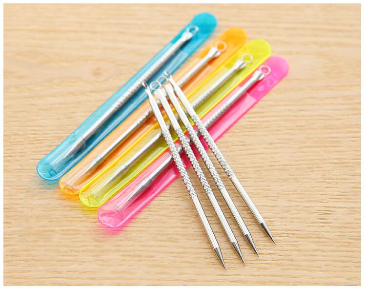 

100Pcs Stainless Steel Blackhead Pimples Acne Blemish Comedone Needle Extractor Blackhead Acne Pimple Remover Tool 8CM