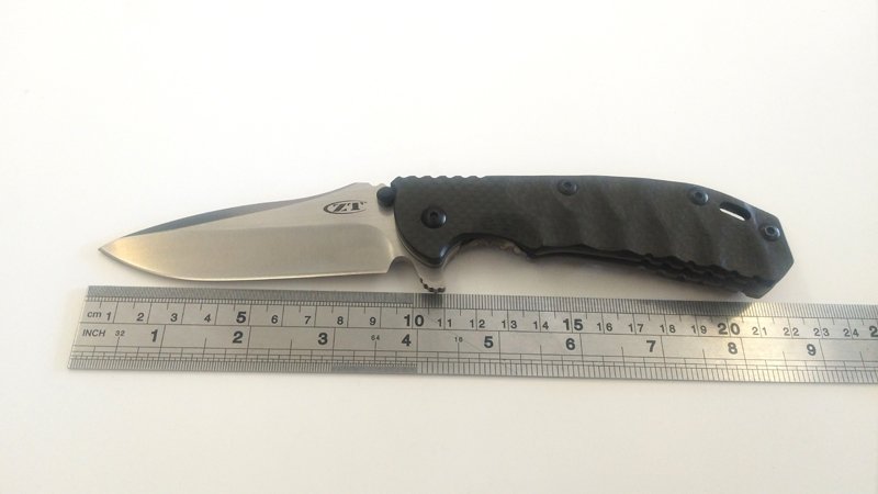 

A DAI Custom Hinderer Design Zero Tolerance ZT 0560 Folding Knife M390 Blade Carbon Fibre Handle Perfect Smooth Tactical Tools EDC
