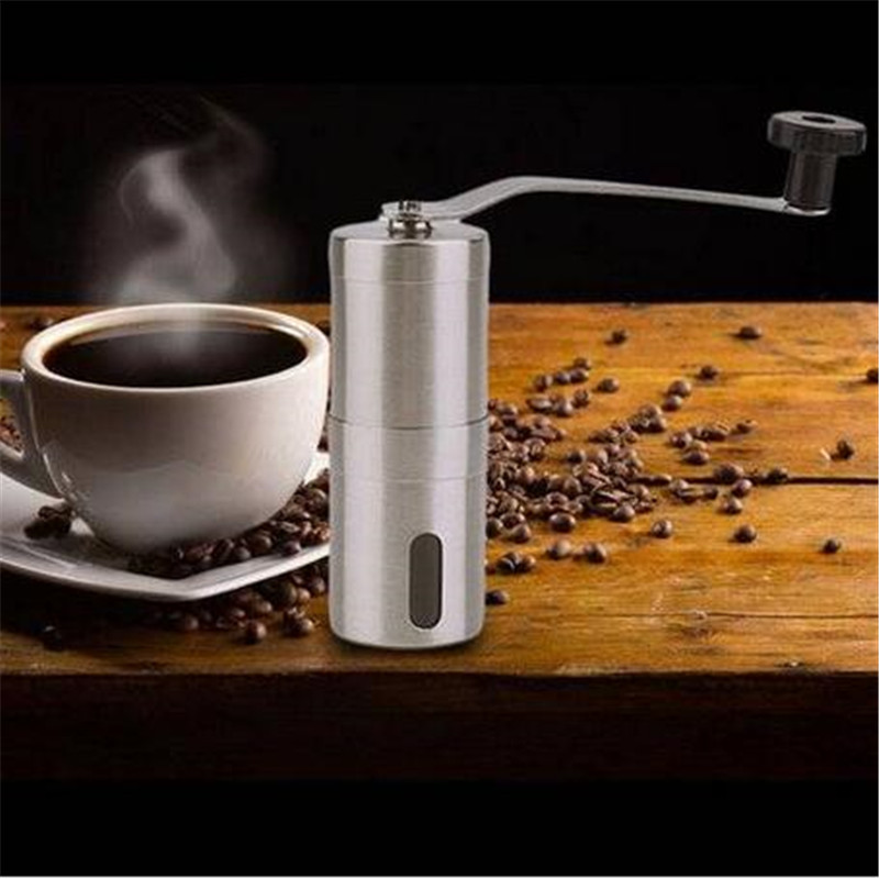 

Practical Coffee Bean Grinder Stainless Steel Hand Manual Handmade Grinder