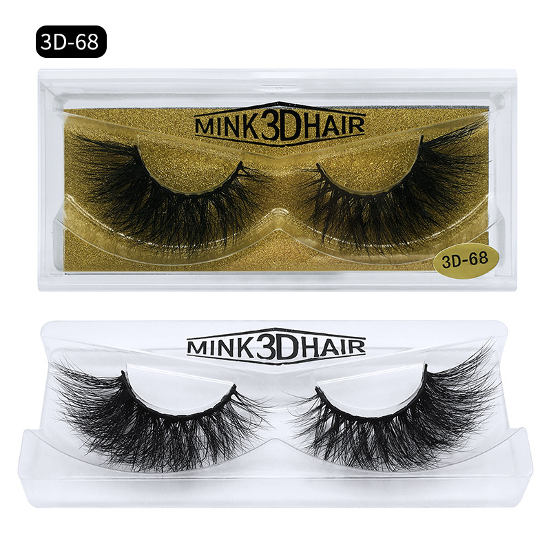 

Messy Mink Hair False Eyelashes Natural Look Thick High-grade Mink Fur Hair Handmade Fake Lashes Black DHL Free YL0073D
