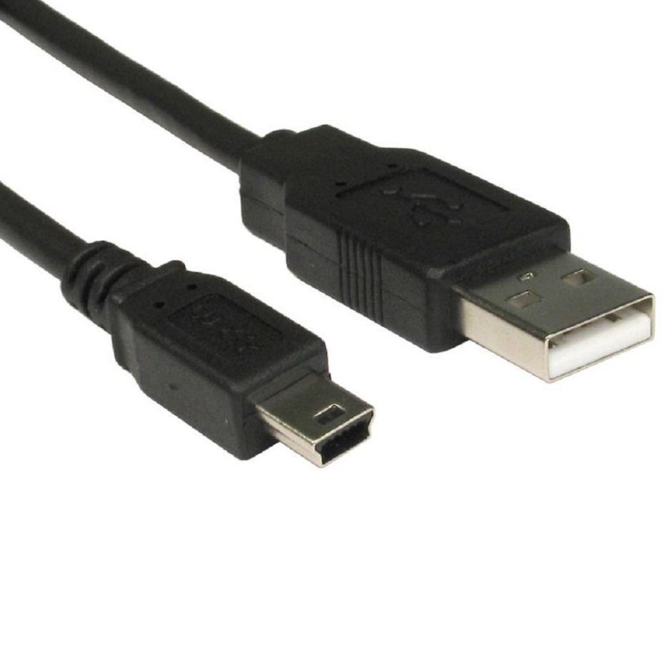 

New MINI USB Cable Sync & Charge Lead Type A to 5 Pin B Phone Charger 3m 1.5m