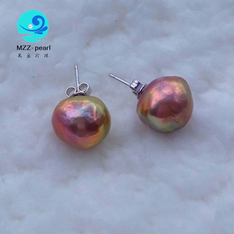 huge pearl earrings