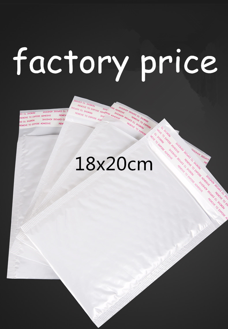 

18x20cm 100pcs white Self adhesive Bubble Mailers poly bubble mailer bubble Shipping Envelope Postal Bags Shipping Bag drop shipping custom