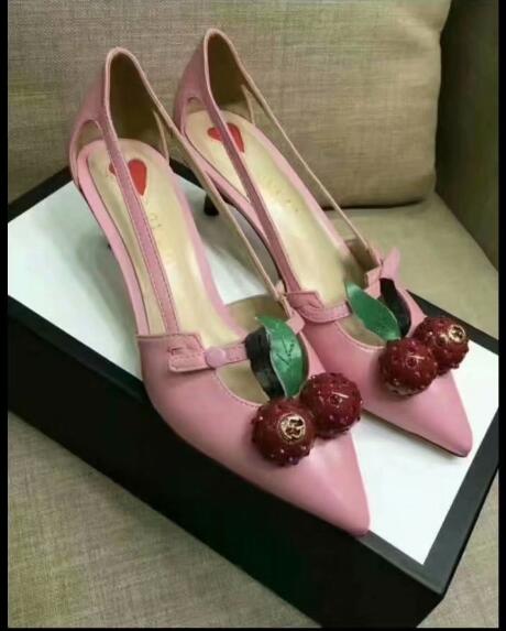 

Genuine leather Kitten Heel Cut out Sexy Ladies Single Shoes Spring Ladies Cherry Pumps Pointed toe Sexy Slip on Dress Wedding Shoes, Pink