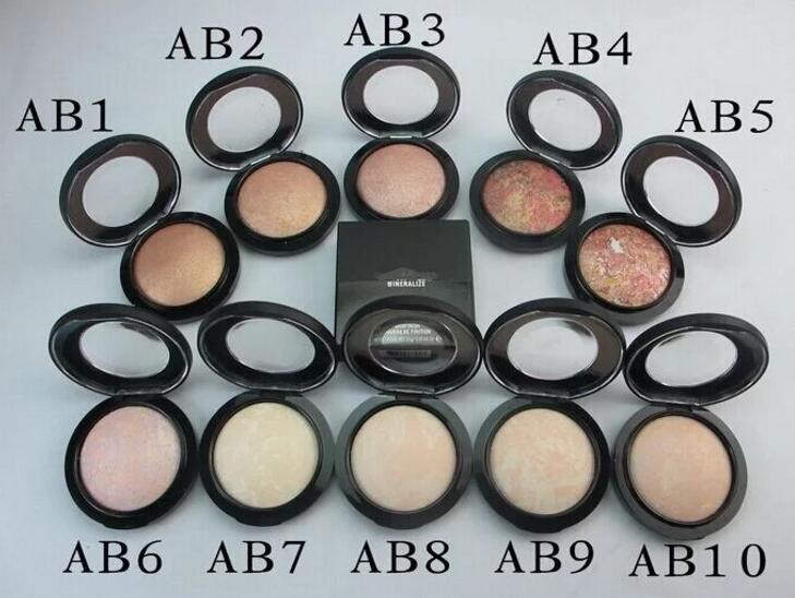 

High quality!New Makeup Arrival Face Mineralize Skinfinish Poudre Face Powders!10g 10 colors 8pcs/lot, Mixed color