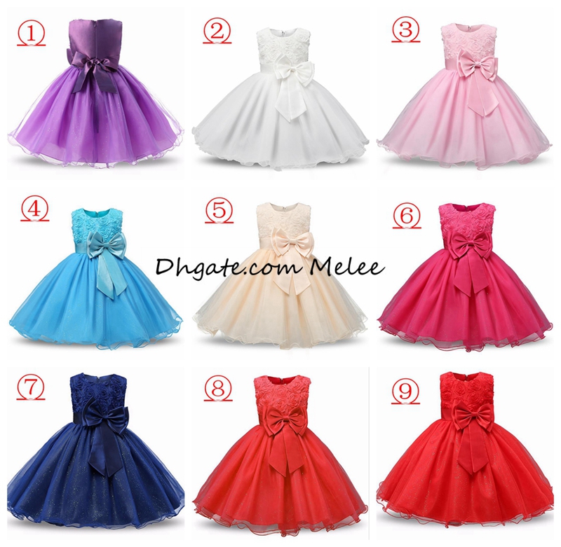 

2-12Y INS Girls Flower Sequins Princess Dresses Toddler Girls Summer Halloween Party Girl tutu Dress Kids Dresses for Girls Clothes Wedding, 9colors choose freely