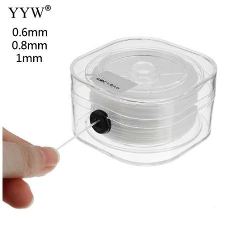 

100m DIY Crystal Beading Stretch Elastic Thread Cord with Box Transparent Clear Round Beading Wire/Cord/String Jewelry