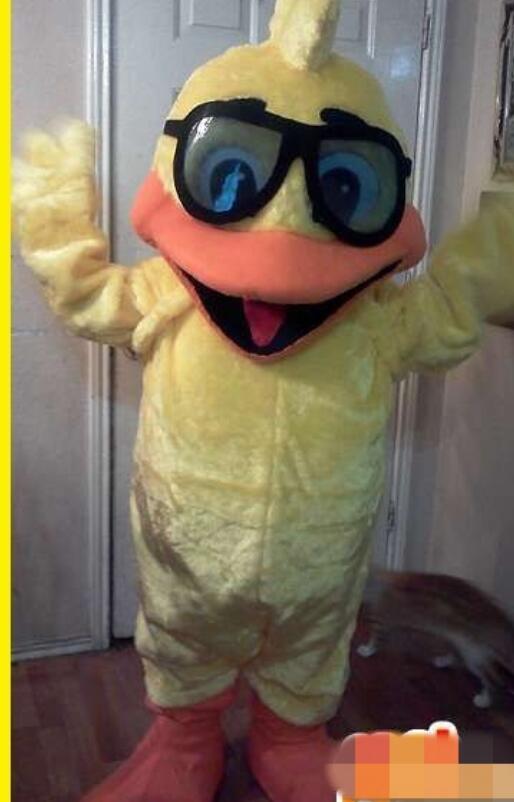 

Custom Newly Yellow duck mascot costume Adult Size free shipping