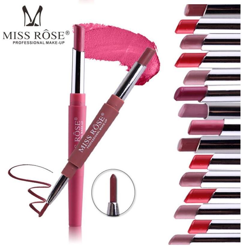 

Miss Rose Brand Matte Lipstick 8Color Make up Lip Gloss Lip Line Waterproof Long Lasting Pigment Velvet Matte Lipstick Beauty Kit, Mixed color