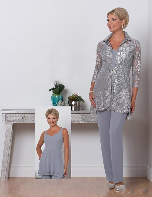 grandmother of the bride pant suits plus size