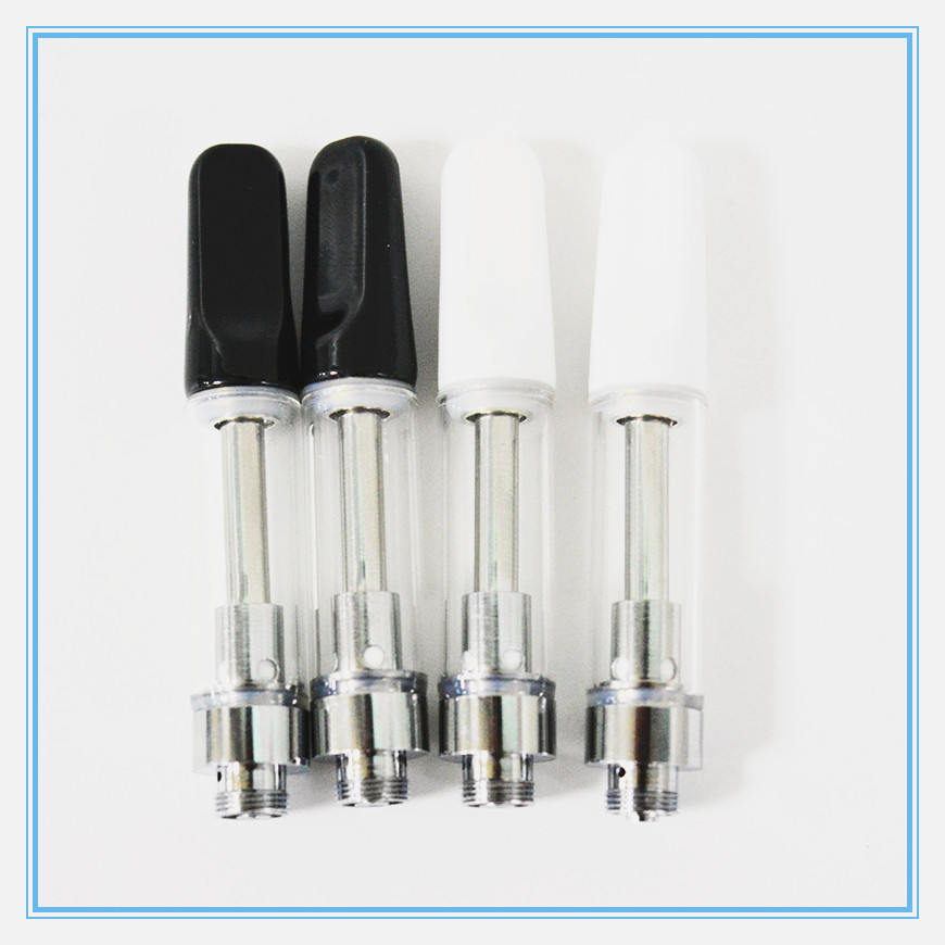 

Vape Cartridges Empty Glass Ceramic Coil Oil Vapes 510 Thread Ceramic Drip Tips Atomizer 0.5ml 1.0ml Cartridge Empty Glass Tank Vaporizer
