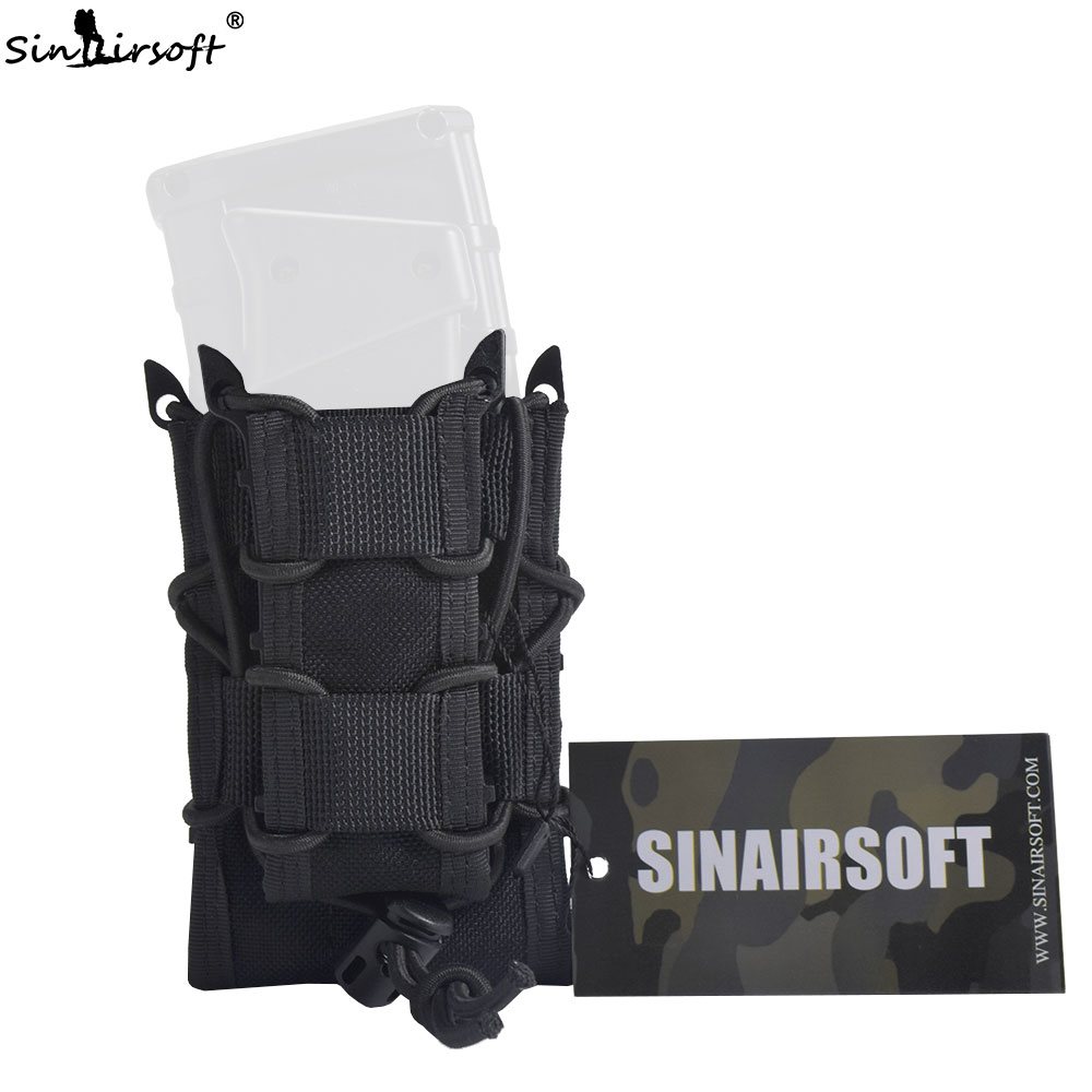 

SINAIRSOFT Tactical Double Decker Magazine Pouch 1000D Nylon Mag Pouch Pistol Rifle Molle Holster Holsters For M4 M16 AK 1911 G17