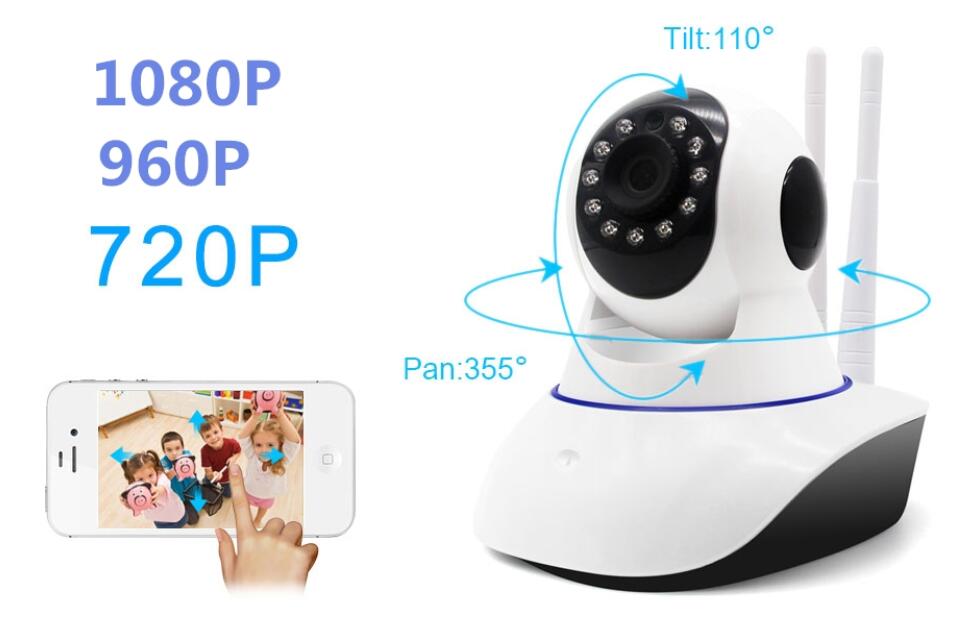 Caméra de sécurité 720P/960P/1080P, système de caméra de sécurité domestique, Surveillance réseau sans fil, Wifi, Vision nocturne, caméra de vidé