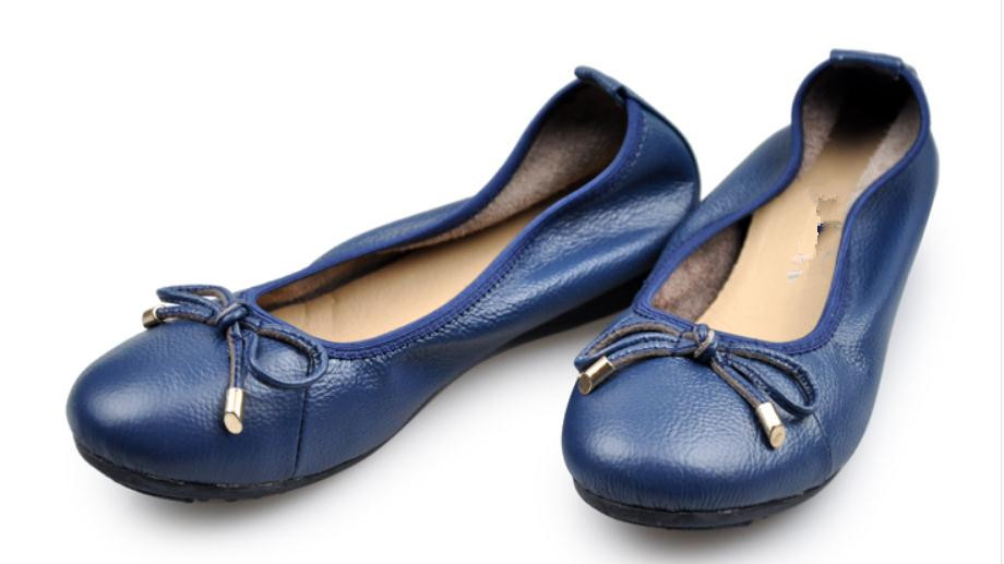 

Free send 2018 spring and Autumn new style Women's round head Shallow mouth shoes, Black