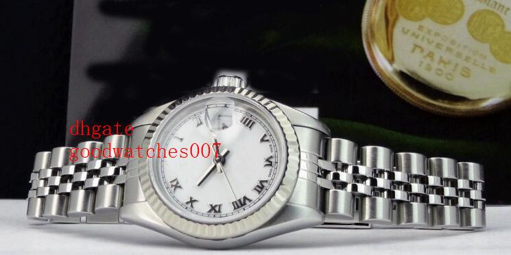

HOT High Quality New arrive Luxury watches Wrist watch Ladies 18kt WG SS 26mm Silver JUBILEE Diamond 79174 Ladies Watch, White