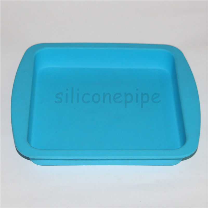 

nonstick silicone deep dish tray container 8 non stick wax oil multi use storage jars square pan 8 pcs lot