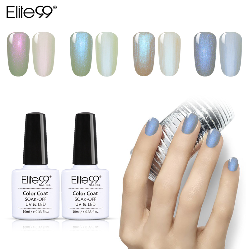 

Elite99 10ml Shell Nail Gel Polish Mermaid UV Gel Varnish Pearl Shell Nail Polish Semi Permanent Varnish Gelpolish, 9521