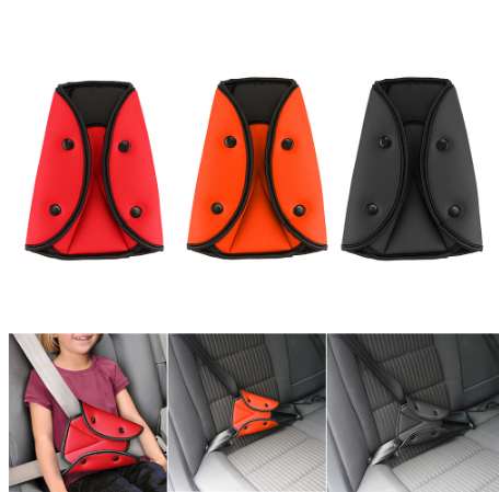 

Onever Car Safe Fit Seat Belt Sturdy Adjuster Car Safety Belt Adjust Device Triangle Baby Child Protection Baby Safety For Baby