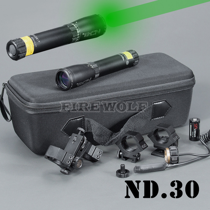 

New LASER GENETICS ND3 X30 ND30 Long Distance Green Laser Designator w/ Adjustable Scope Mount Hunting