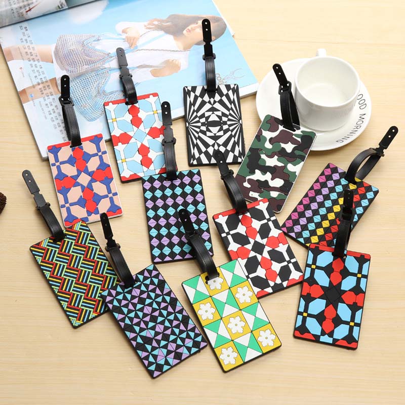 

Modern Travel Luggage Label Suitcase Tag Name ID Address Bag ID Label Colorful Suitcase Label Tag