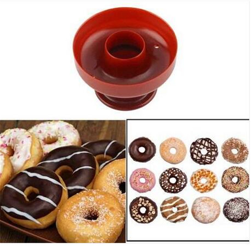 

Free shipping Plastic Doughnut DIY Donut Maker Cutter Mold Desserts Bakery Baking Mould Tool Baking Moulds Bakeware