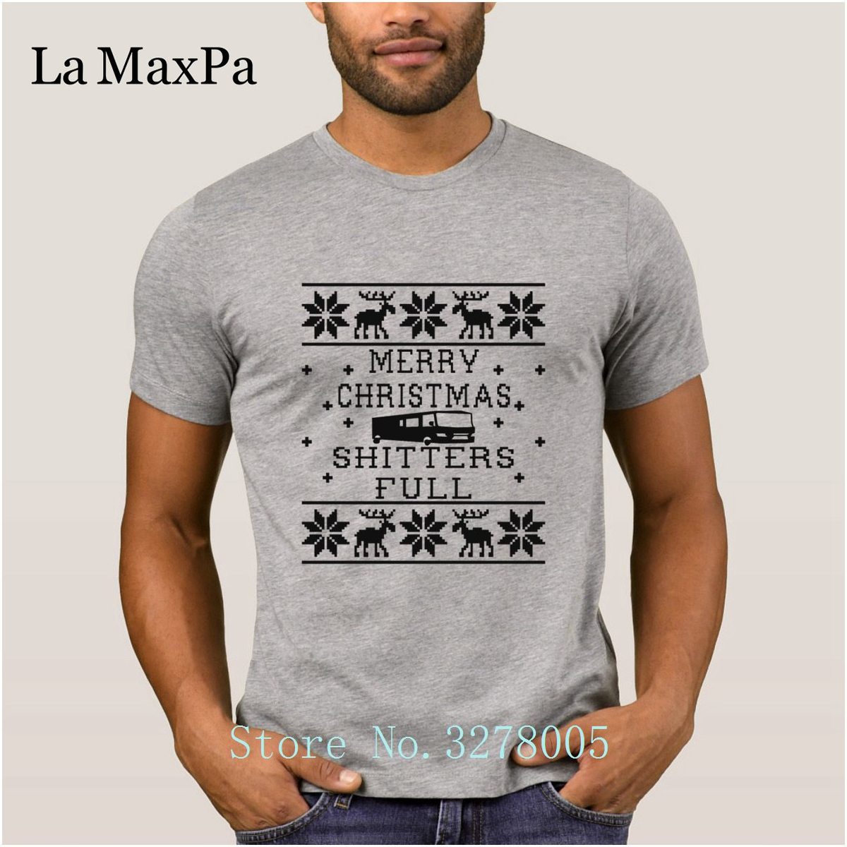 Karakter Mizah Merry Christmas Shitters Tam Noel Tatil T Gömlek Erkekler 2018 erkek T Shirt