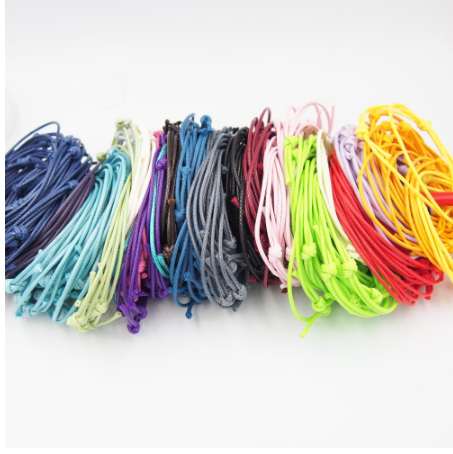 

More Colors 50pcs Korea Waxed Cord Friendship Bracelet Adjustable Jewelry Findings Accessories DIY Making Material Customize