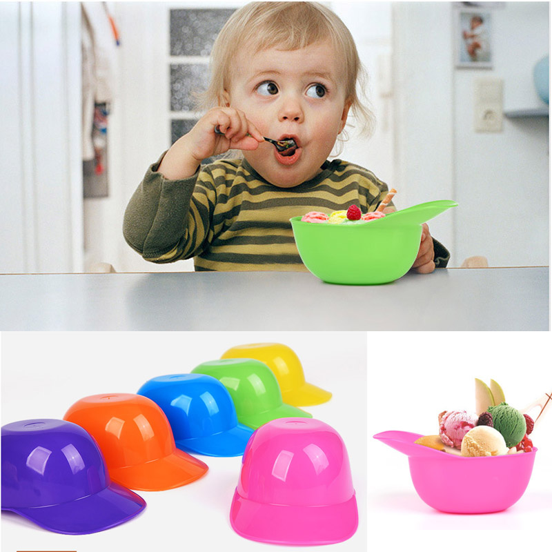 

Multi Color Hat Shape Ice Cream Bowls Icecream Tubs Drinking Bar Dessert Shop Favor Pink Red Green Black Blue DEC368