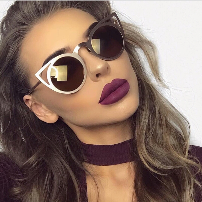 

Luxury Cat Eye Sunglasses women Metal Eyeglasses Frames Mirror Shades Sexy Sunnies ss309