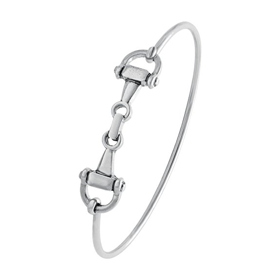 

Free Shipping Wholesale European Fashion Horse Snaffle Bit Easy Hook Clasp Charm Bracelet Bangle Promotional Gifts