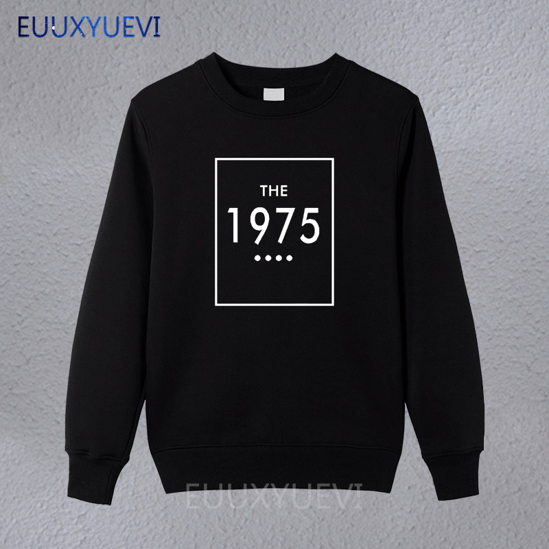 

Men's Hoodies & Sweatshirts The 1975 Print Men Pullover Casual Funny For Man Black White Hipster Drop Ship Euu2-18, Red 1