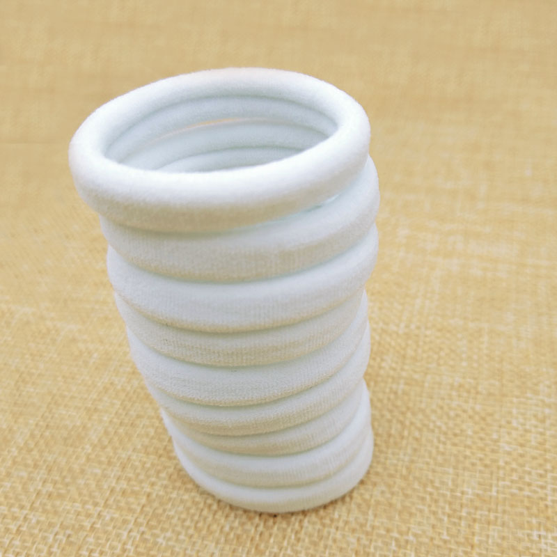 

50pcs/lot Size 40mm White Hair Accessories For Girls Scrunchies Elastic Hair Bands Children Decorations Headdress Gum, Blue