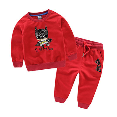 

Kids Hoodie Cotton Set 2018 Autumn Kids Suits Baby Boys Clothes Sets Kids Boys Batman Clothes 2pcs Hoodie+Pants Girls Sport Suit, Blue + black