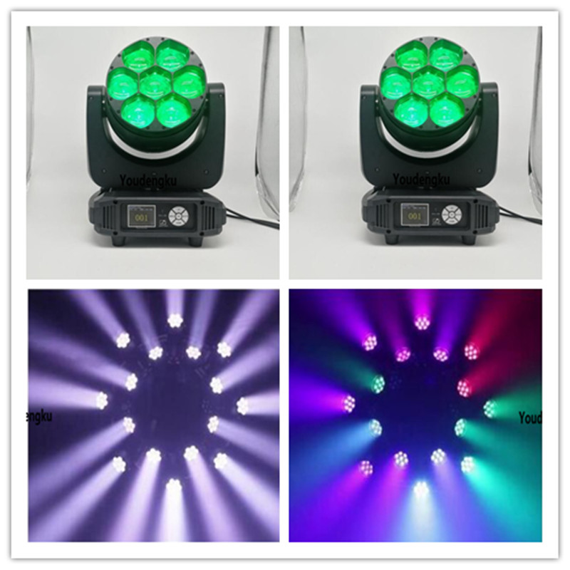 8 pieces 4 in 1 rgbw Led moving head stage light 7px40w zoom bee eye mini moving head beam led movinghead 40w-image-425113996