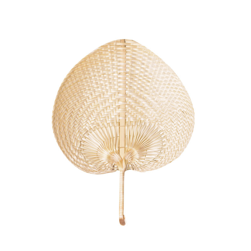 

Palm Leaves Fans Handmade Wicker Natural Color Palm Fan Traditional Chinese Craft Wedding Favor Gifts LX0396