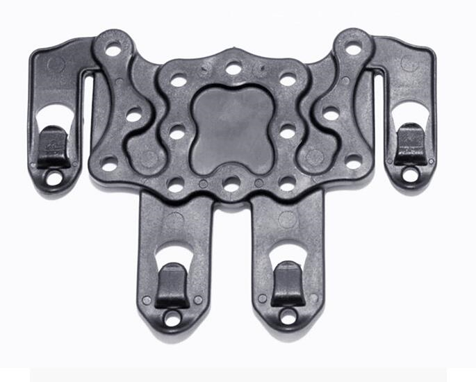 

Tactical Holster Platform CQC Style Serpa Gun Holster MOLLE Ambidextrous Strike Speed Clip Platform Rail Mount Fits HK USP M9 GL 17 P226 191, Black