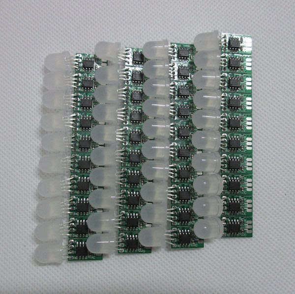 

50pcs 5V 12mm WS2811 IC led Pixel node Module Light No Wire Addressable led lamp chips