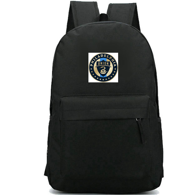 

Philadelphia backpack Union daypack Talen Energy Stadium football club schoolbag Soccer badge rucksack Sport school bag Outdoor day pack, Black