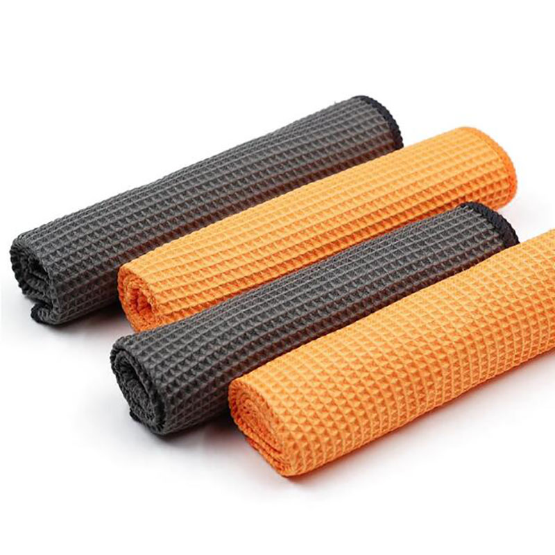 

Car Wash Towel Glass Cleaning Water Drying Microfiber Window Clean Wipe Auto Detailing Waffle Weave for Kitchen Bath 40*40cm 2pcs/set