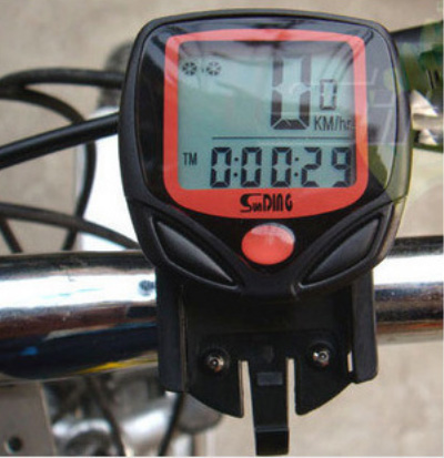 

wholesale 200pcs lot Waterproof Digital LCD Bike speed meter Bicycle Odometer Speedometer Computer Display watch, Black