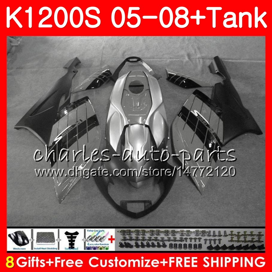 

Body For OEM Grey black K-1200S K 1200 S 05 10 K1200 S 05 06 07 08 09 10 103HM.50 K 1200S K1200S 2005 2006 2007 2008 2009 2010 Fairing kit, No. 24 golden