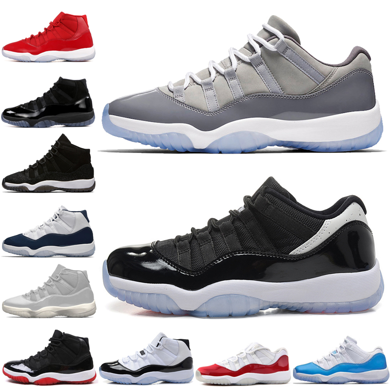 

11 11s Cap and Gown Prom Night Men Basketball Shoes Platinum Tint Gym Red Bred PRM Heiress Barons Concord 45 Easter Grey mens sport sneakers, #25 high platinum tint