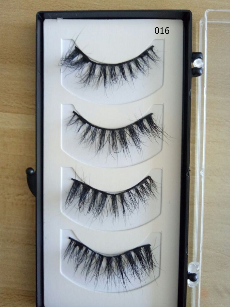 

Magnetic Mink Eyelashes High Quality Easy To Wear 3D Reusable 4 Pcs/Set Two Magnet Magnetic False Eyelashes