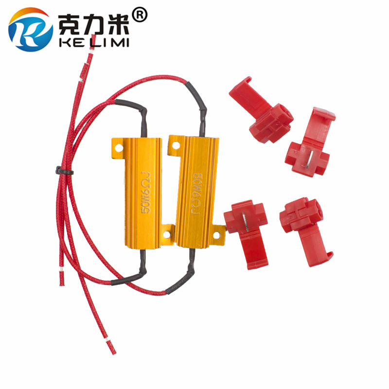 

50w 6ohm 8ohm 10ohm Load Resistors LED Flash Rate Turn Signals Light Indicator Controllers Brake Running Motorcycle