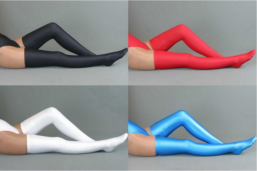 

The lowest price! New White Lycra zentai spandex sexy stockings S-XXL, Red
