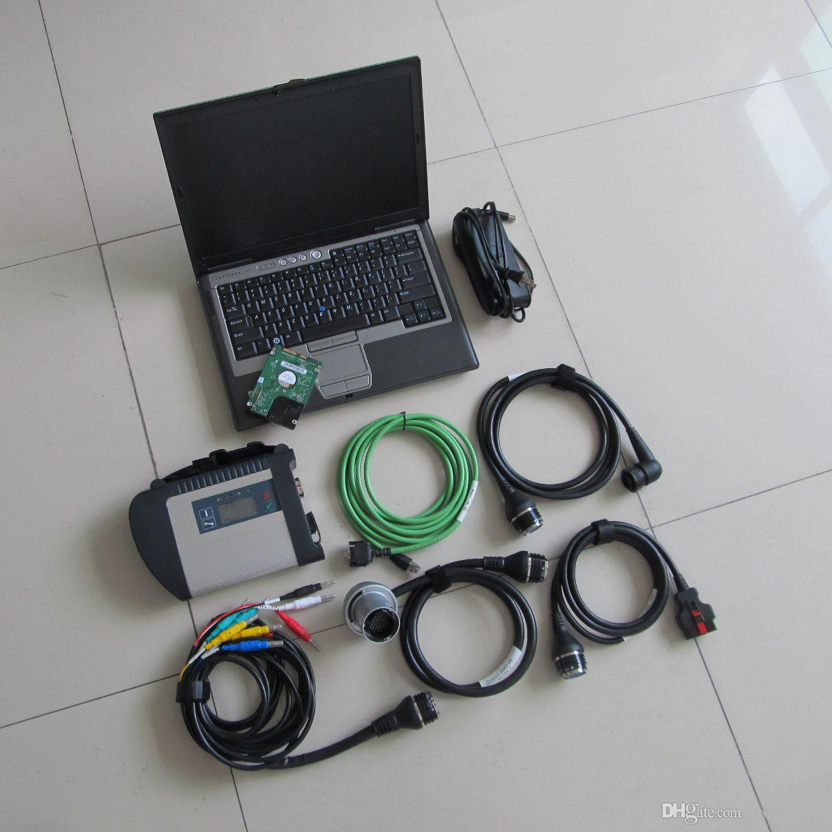 

MB star c4 scanner diagnostic tool HDD 320gb softare 2022.03 with WIFI laptop d630 4g toughbook for car trucks